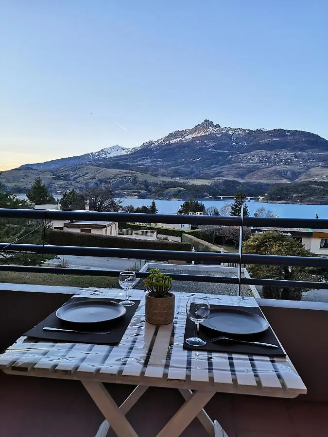 Studio Vue Sur Lac Et Montagne Savines Apartment